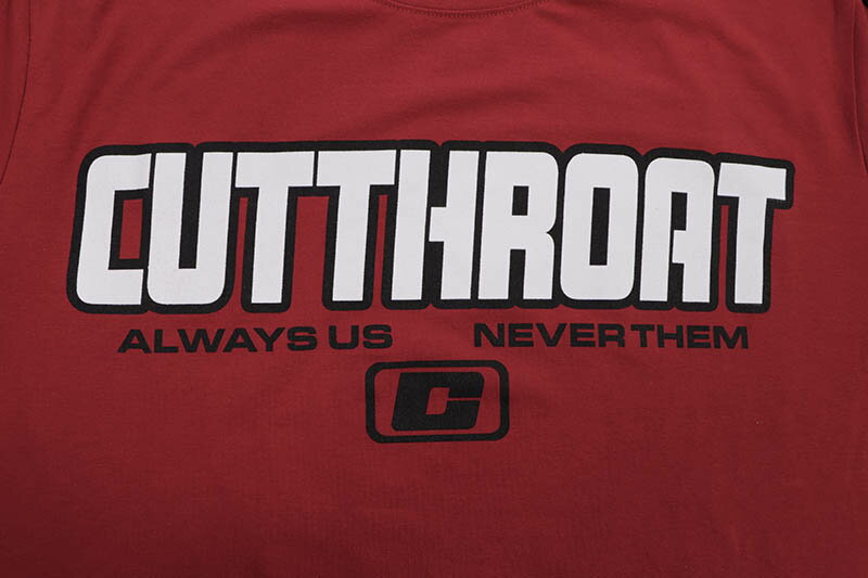 CUTTHROAT LOGO LS TEE (RED/BLACK)カットスロート/ロングスリーブTシャツ/レッド