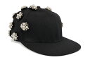 SICKO MONSTER ANGEL'S TEARS CRYSTALS FITTED CAPシッコモンスター/フィッテッドキャップ/ブラック/ツバ裏ブラック
