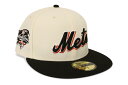 NEW ERA NEW YORK METS 59FIFTY FITTED CAP (2000 WORLD SERIES SIDE PATCH/GREY UNDE...