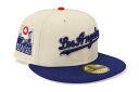NEW ERA LOS ANGELES DODGERS 59FIFTY FITTED CAP (40TH ANNIVERSARY SIDE PATCH/GREY...