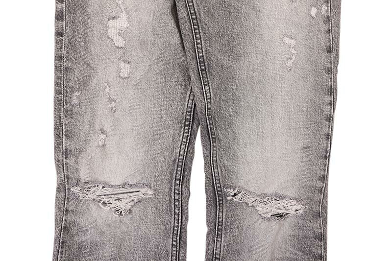 KSUBI CHITCH SMOKE SCATTER (MSP25DJ023)スビ/デニムパンツ/ダメージ/ウォッシュ/グレー