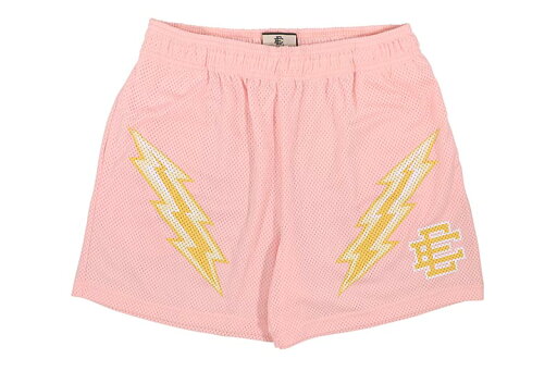 ERIC EMANUEL EE BASIC LIGHTNING BOLT PINK SHORTSエリックエマニュエル/メッシュショーツ/ピンク ERIC EMANUEL EE BASIC LIGHTNING BOLT PINK SHORTSエリックエマニュエル/メッシュショーツ/ピンク