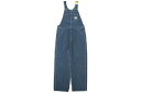 Carhartt WASHED DENIM BIB OVERALL(R07-DST:DARKST