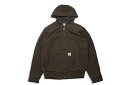 カーハート ジャケット メンズ Carhartt WASHED DUCK INSULATED ACTIVE JACKET (104050/DKB:DARK BROWN)カーハート/ウォッシュドダックインシュレイティッドアクティブジャケット/ダークブラウン