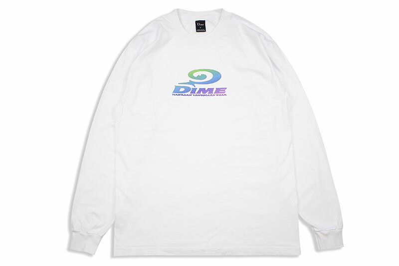 DIME LAYBACK LONGSLEEVE SHIRT (WHITE)ダイム/ロングスリーブティーシャツ/ホワイト