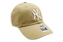 '47 NEW YORK YANKEES '47 CLEAN UP CAP (KHAKI/WHITE)フォーティーセブン/アジャスターキャップ/ニューヨークヤンキース/メンズ/レディース/シンプル/男女兼用/サイズ調節