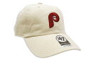 '47 PHILADELPHIA PHILLIES COOPERSTOWN '47 CLEAN UP CAP (BONE)フォーティーセブン/アジャスターキャップ/フィラデルフィアフィリーズ/メンズ/レディース/シンプル/男女兼用/サイズ調節