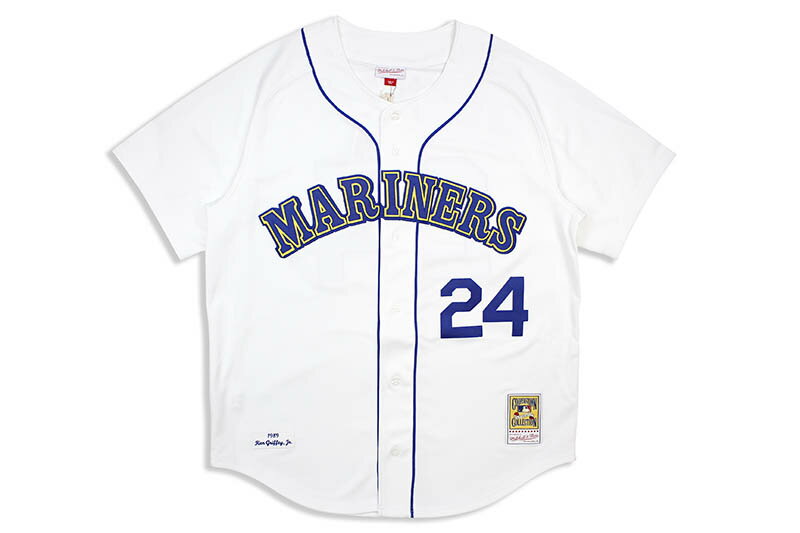 MITCHELL&NESS AUTHENTIC MESH BF JERSEY MLB (SEATTLE MARINERS/HOME/1989:KEN GRIFFEY JR/ #24.) AJY1GS18027~b`F&lX/x[X{[W[W/VAg}i[Y