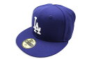 NEW ERA LOS ANGELES DODGERS 59FIFTY FITTED CAP (OLD AUTHENTIC/BLUE) 11553609ニューエラ/フィッテッドキャップ/MLB/ロサンゼルスドジャース/ブルー/ツバ裏グレー/グレーブリム/グレイブリム/クラシック/シンプル