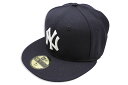 NEW ERA NEW YORK YANKEES 59FIFTY FITTED CAP (OLD AUTHENTIC/NAVY) 11389640ニューエラ/フィッテッドキャップ/MLB/ニューヨークヤンキース/ネイビー/ツバ裏グレー/グレーブリム/グレイブリム/クラシック/シンプル