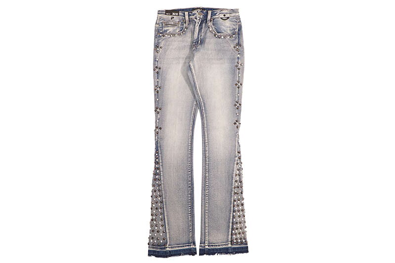 Rakuten - PUBLIK DENIM FLARE FIT JEAN (KD2572:LT BLUE)パブリック/フレアフィット/デニムパンツ/ライトブルー
