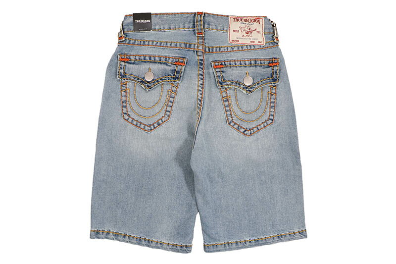 TRUE RELIGION VINNY SUPER T FLAP SHORT (110203:SHATTERD MIDIUM WAHS)トゥルーレリジョン/デニムショーツ/シャッタードミディアムウォッシュ