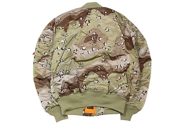 ALPHA BLOOD CHIT MA-1 JKT(MJM21300C1/CHOCOLATE CHIP CAMO)アルファ/MA-1フライトジャケット/チョコチップカモ/迷彩