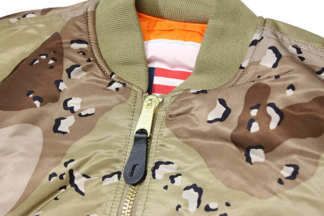 ALPHA BLOOD CHIT MA-1 JKT(MJM21300C1/CHOCOLATE CHIP CAMO)アルファ/MA-1フライトジャケット/チョコチップカモ/迷彩