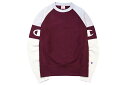 CHAMPION EUROPE REVERSE WEAVE COLLECTION RAGLAN PANEL SWEAT(BURGANDY×OXFORD GREY×CREAM)チャンピオン/ヨーロッパ/クル—ネックスウェット/バーガンディ