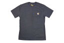 カーハート Tシャツ メンズ Carhartt LOOSE FIT HEAVYWEIGHT SHORT-SLEEVE POCKET T-SHIRT (K87/BLS:BLUE STONE)カーハート/ショートスリーブTシャツ/ポケットTシャツ/メンズ/レディース/ビッグシルエット/シンプル/ブルーストーン