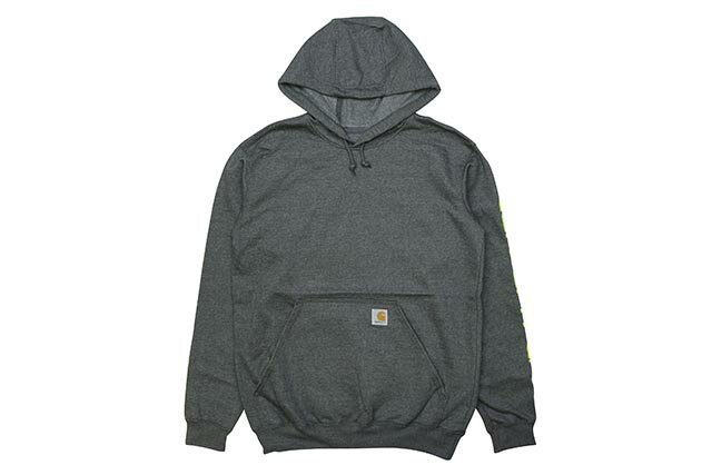 Carhartt MIDWEIGHT HOODED LOGO SWEATSHIRT (K288/026:CARBON HEATHER)カーハート/プルオーバーパーカー/ロゴ/カーボンヘザー