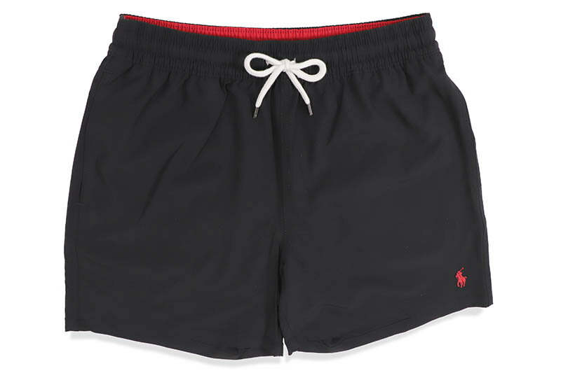 楽天GROW AROUND グロウアラウンドPOLO RALPH LAUREN 5.75-INCH TRAVELER CLASSIC SWIM TRUNK （710840302002:POLO BLACK）ポロラルフローレン/スイムショーツ/ハーフパンツ/水着/夏/海/ビーチ/プール