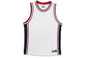 PRO CLUB RETRO BASKETBALL JERSEY (WHITE/NAVY) 03PC0201プロクラブ/バスケットボールジャージ/メンズ/シンプル/アメリカサイズ/大きいサイズ/ホワイト ネイビー