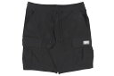 楽天GROW AROUND グロウアラウンドPRO CLUB COMFORT STRETCH NYLON CARGO SHORT - 9 1/2 INCH INSEAM （BLACK） 13PC0506プロクラブ/コンフォートストレッチナイロンカーゴショーツ/ブラック