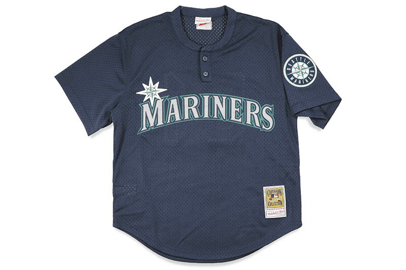 MITCHELL & NESS AUTHENTIC MESH BP JERSEY (SEATTLE MARINERS/2002:ICHIRO SUZUKI/#51/NAVY) ABPJ3360ミッチェル&ネス/ベースボールジャージ/シアトルマリナーズ/ネイビー