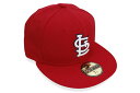 NEW ERA ST. LOUIS CARDINALS 59FIFTY FITTED CAP (OLD AUTHENTIC/SCARLET) 12854572ニ...
