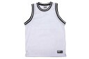 PRO CLUB CLASSIC BASKETBALL JERSEY (WHITE/BLACK) 03PC0202プロクラブ/バスケットボールジャージ/メンズ/シンプル/アメリカサイズ/大きいサイズ/ホワイト×ブラック