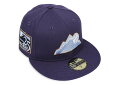 NEW ERA COLORADO ROCKIES 59FIFTY FITTED CAP (25TH ANNIVERSARY CUSTOM SIDE PATCH/SKY BLUE UNDER VISOR/PURPLE)ニューエラ/フィッテッドキャップ/MLB/コロラドロッキーズ/パープル/ツバ裏スカイブルー