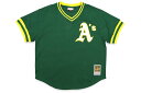 MITCHELL ＆ NESS AUTHENTIC MESH BP JERSEY (OAKLAND ATHLETICS/1991:RICKEY HENDERSON/#24/DARK GREEN) ABPJ3047ミッチェル＆ネス/バッティングプラクティスジャージ/オークランドアスレチックス/ダークグリーン