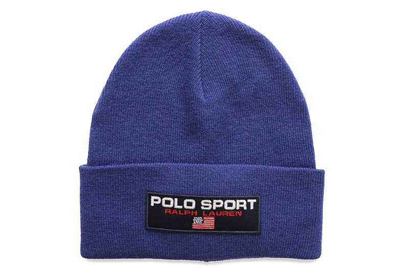 ポロラルフローレン ニット帽 メンズ POLO SPORT KNIT BEANIE (PC1014-434:BLUE)ポロ ラルフローレン/ニットキャップ/ブルー