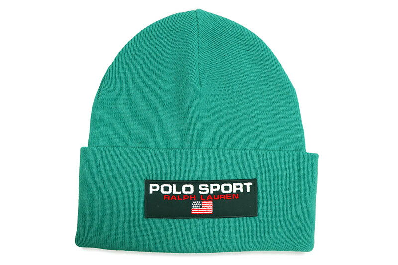 ポロラルフローレン ニット帽 メンズ POLO SPORT KNIT BEANIE (PC1014-337:TEAL)ポロ ラルフローレン/ニットキャップ/ティール