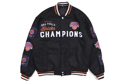 JH Design NEW YORK KNICKS NBA CHAMPIONS REVERSIBLE JACKET (KNI103TIM0:BLACK)ジェイエイチデザイン/ニューヨークニックス/NBA/リバーシブルジャケット/ブラック JH Design NEW YORK KNICKS NBA CHAMPIONS REVERSIBLE JACKET (KNI103TIM0:BLACK)ジェイエイチデザイン/ニューヨークニックス/NBA/リバーシブルジャケット/ブラック