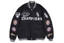 JH Design CHICAGO WHITE SOX WORLD SERIES CHAMPIONS REVERSIBLE JACKET (SOX103TIM0:BLACK)ジェイエイチデザイン/シカゴホワイトソックス/MLB/リバーシブルジャケット/ブラック