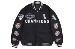 JH Design CHICAGO WHITE SOX WORLD SERIES CHAMPIONS REVERSIBLE JACKET (SOX103TIM0:BLACK)ǥ/ۥ磻ȥå/MLB/С֥른㥱å/֥å