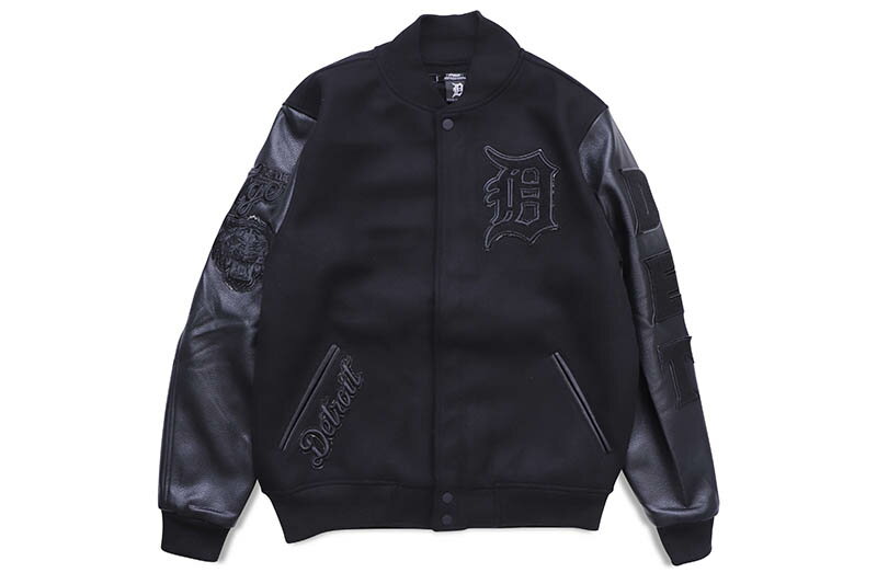 PRO STANDARD DETROIT TIGERS TRIPLE BLACK VARSITY JACKET (LDT632573:BLACK OUT)ץ/Сƥ㥱å/֥å