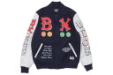 WEDDING CAKE BRONX VARSITY JACKET (WC6970321:MIDNIGHT NAVY)ウエディングケーキ/バーシティージャケット/ミッドナイトネイビー