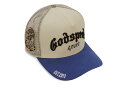 GODSPEED NEW YORK GS FOREVER TRUCKER HAT (SAND/AZUL)ゴッドスピード ニューヨーク/メッシュトラッカーキャップ/アジャスターキャップ/サンドアズール