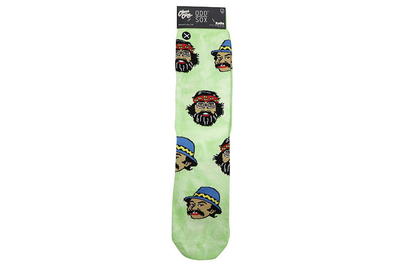 楽天GROW AROUND グロウアラウンドODD SOX CHEECH & CHONG TIE DYED CREW SOCKS （32700MONCD:GREEN）オッドソックス/ハイソックス