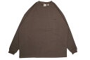 Goodwear SUPER BIG L/S T-SHIRT (2W7-0502-91:CHOCOLATE)グッドウェア/ロングスリーブティーシャツ/チョコレート