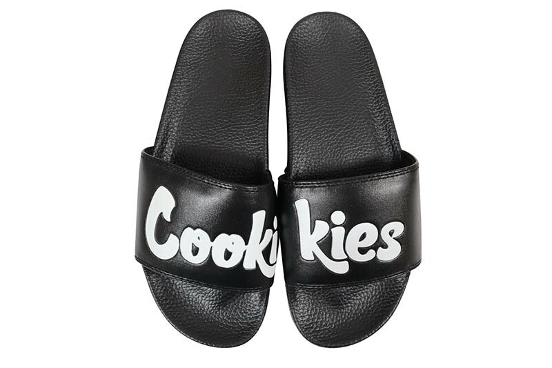 COOKIES ORIGINAL LOGO SLIDES (BLACK) 1564A6740クッキーズ/スライド/ブラック