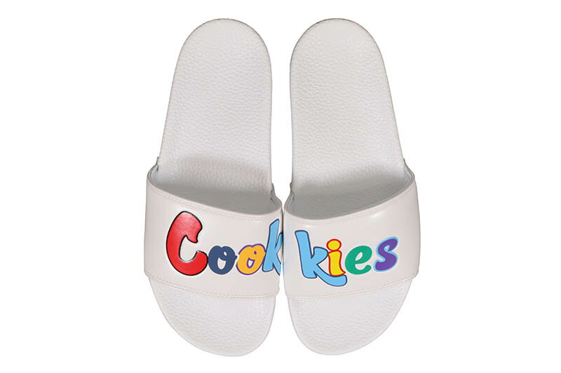 COOKIES ORIGINAL MINT LOGO SLIDES (WHITE) 1564A6738クッキーズ/スライド/ホワイト