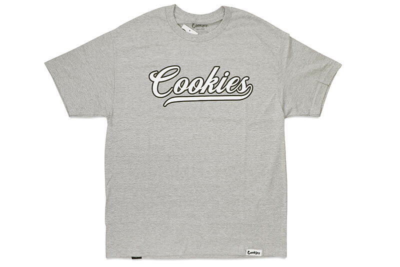 COOKIES PACK TALK LOGO TEE (HEATHER GREY/BLACK) 1564T6629クッキーズ/ショートスリーブTシャツ/ヘザーグレーブラック