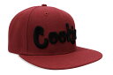 COOKIES ORIGINAL LOGO SNAPBACK (RED/BLACK) 1564X6668 CM232XSH08クッキーズ/スナップバックキャップ/レッド ブラック