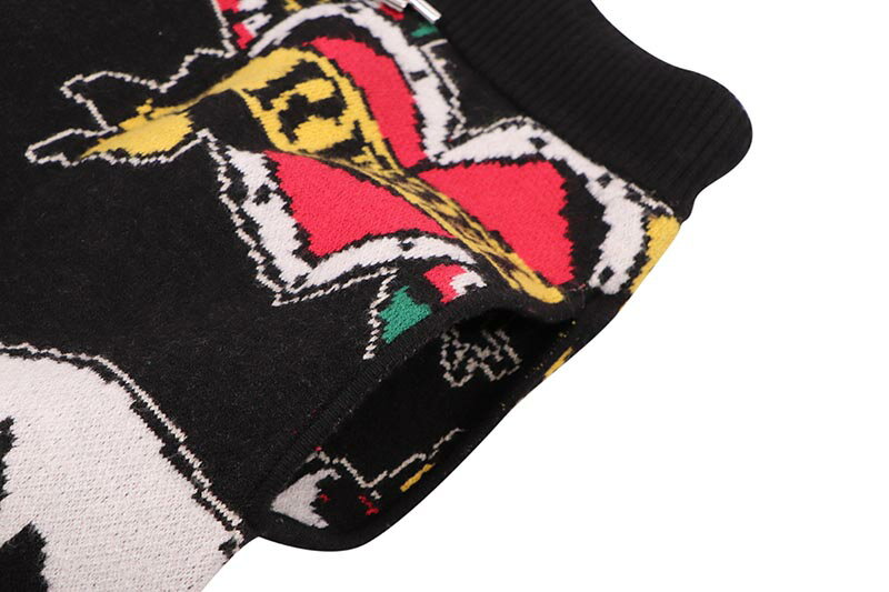 REBEL MINDS SERPENT SKULL SWEATER SHORTS (151-945:BLACK)レベル・マインズ/ストリート/ショーツ/ブラック