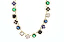 KD JEWELRY RAINBOW FLOWER CHAIN (KDJ057) (GOLD)ケイディー・ジュエリー/ネックレス/クローバー/ゴールド