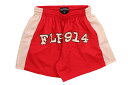 FLOOR 914 RED/CREAM UNIFORM SHORTSフロアー・ナインハンドレッドフォーティーン/メッシュショーツ/レッドクリーム