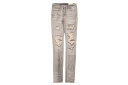 mnml X284 MOTO SKINNY DENIM (D113-GYB:GREY)ミニマル/デニムパンツ/スキニーパンツ/グレイ
