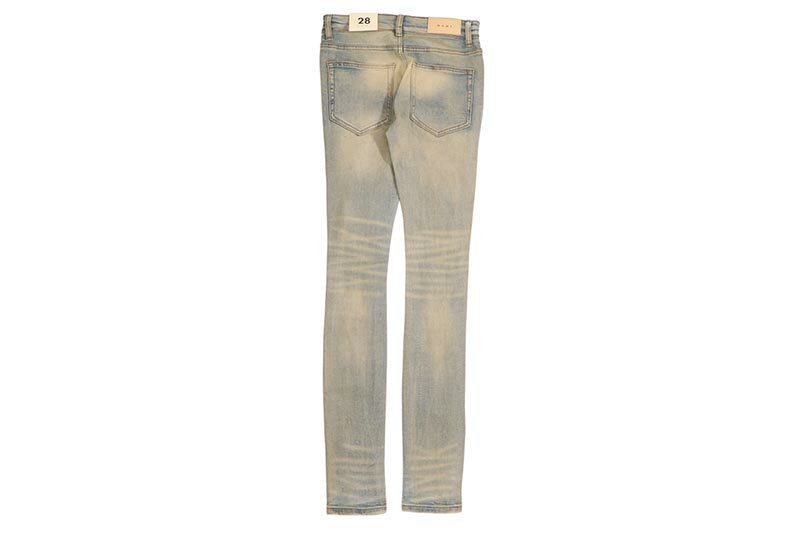 mnml X201 RHINESTONE SKINNY DENIM (D837-BLU:BLUE)ミニマル/デニムパンツ/スキニ...