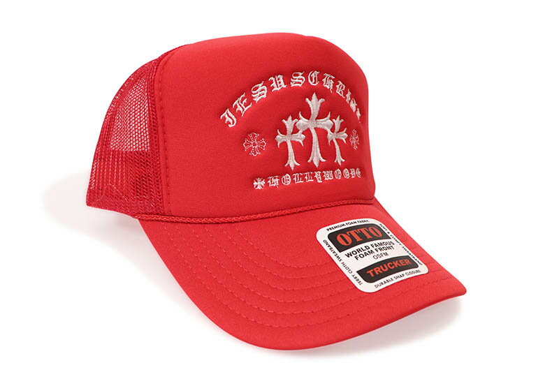 ADVANCE TRIPLE CROSS TRUCKER HAT (RED) ARS-7773アドバンス/トラッカーハット/メッシュキャップ/レッド