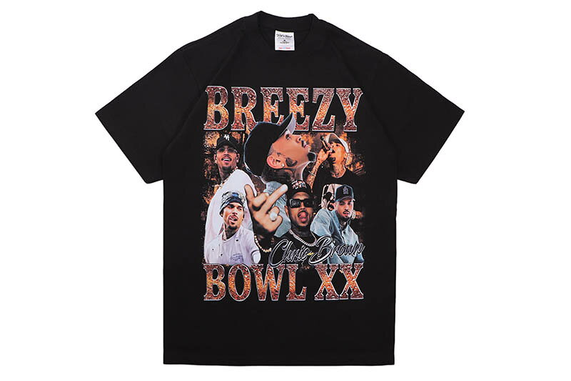 CHRIS BROWN BREEZY BOWL XX T-SHIRTS (SHAKA BLACK)クリスブラウン/ショートスリーブティーシャツ/ブラック
